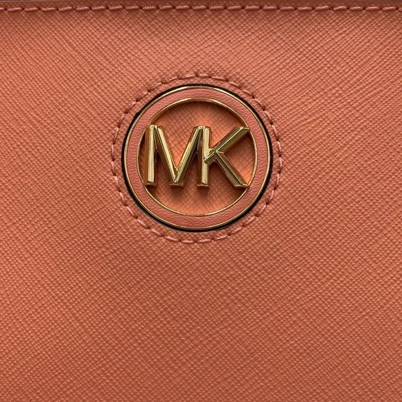 Michael Kors Carmen Large Leather NS Tote Sherbert - Picture 15 of 15